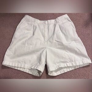 Lauren Ralph Lauren Size 8 100% Cotton Shorts White Golf Beach Mom Vintage